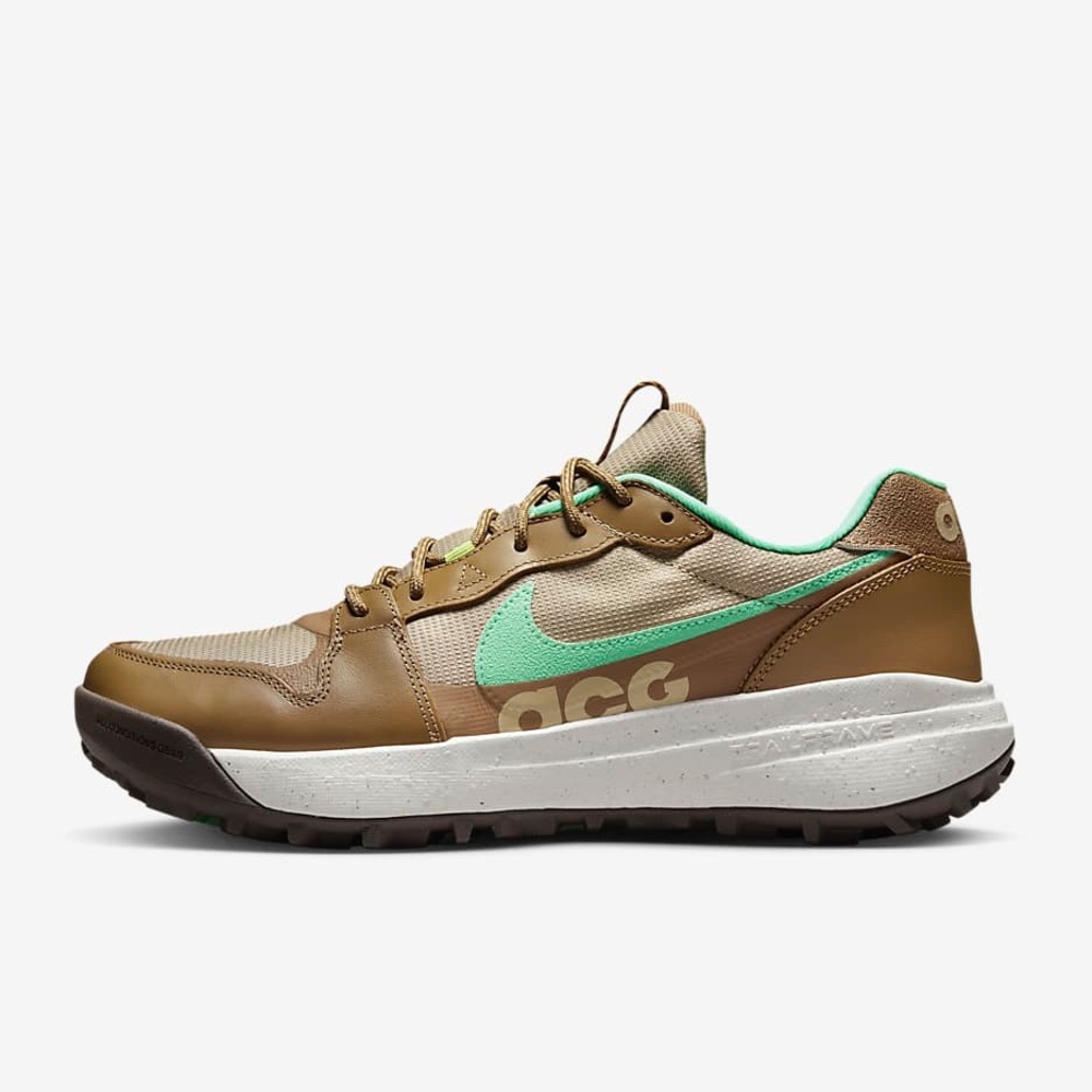 Nike ACG Lowcate Unisex Limestone Green Glow Trail Shoes DC2256-200